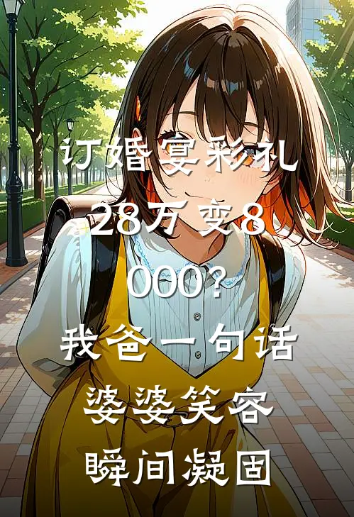 订婚宴彩礼28万变8000？我爸一句话，婆婆笑容瞬间凝固周晨张兰最新小说推荐_热门小说排行榜订婚宴彩礼28万变8000？我爸一句话，婆婆笑容瞬间凝固(周晨张兰)