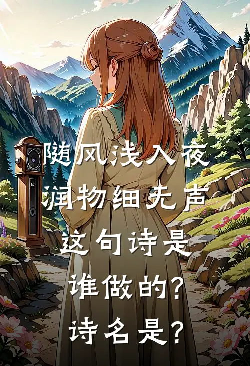 随风浅入夜 润物细无声 这句诗是谁做的?诗名是?